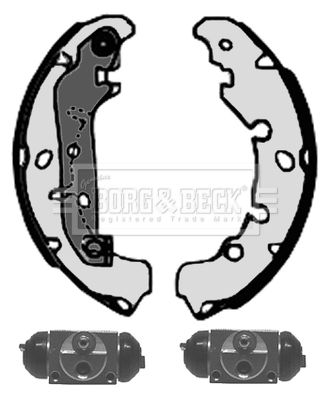 BORG & BECK Комплект тормозных колодок BBS1122K